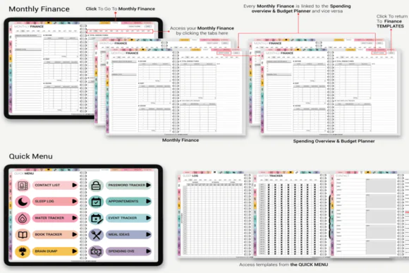 Digital Planner 2025–2026–2027 - Jewel Tones | 2025/2026/2027 | Jewel Tones | for Hyperlinked Undated GoodNotes, Notability, and OneNote | Daily, Weekly & Monthly Organizer