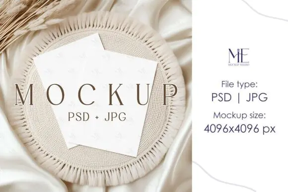 Double Invitation Card Mockup Bundle – Front & Back 5x7 Greeting Card Mockup PSD, Editable Invitation Card Display Template, Wedding Invite Mockup, Stationery Branding Mockup, High Resolution Card Pre