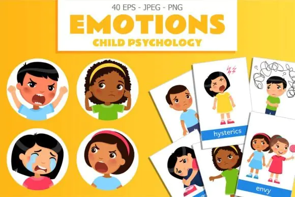 Emotion Flashcards for Child Psychology | Printable Feelings and Emotions Cards for Kids, Therapists, Educators, Language Teachers, SEL & Counseling Activities
