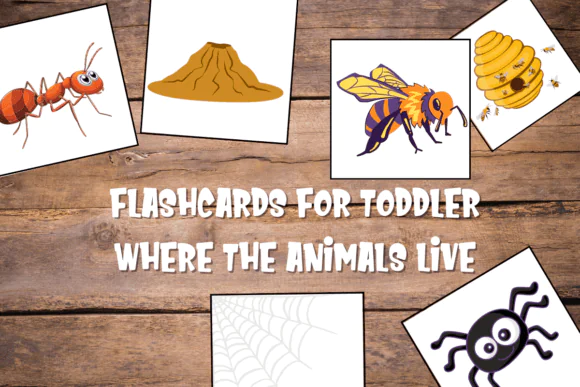 Where the Animals Live Flashcards Game | Printable Animal Habitat Matching Cards for Kids, Montessori, Preschool, Kindergarten, Homeschool & Nature Learning Activities