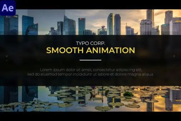 Corporate Slide After Effects Template | Elegant Business Presentation Animation | Professional Corporate Video Slideshow | Full HD 1920x1080 AE Template