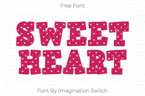 Sweet Heart Font | Lovely Romantic Display Typeface for Print Designs, Web Graphics, Promotional Materials, Branding, Cards, Posters & Creative Projects