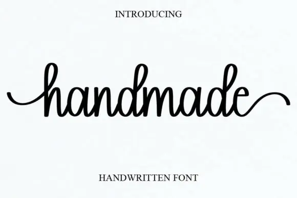 Handmade Font | Sweet Cursive Handwritten Script Typeface for Logos, Wedding Designs, Greeting Cards, Branding, Fashion & Elegant Projects