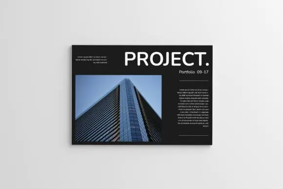 Minimal Architecture Portfolio Template for Architects, Interior Designers & Creative Studios | Editable Black and White Project Portfolio, Student Portfolio, Client Presentation, Professional Design