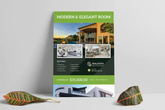Editable Real Estate Flyer Templates | Professional Property Marketing PSD Flyer | Print-Ready Realtor Listing Flyer Design | Modern Real Estate Advertising Template for Agents, Brokers & Property Sal