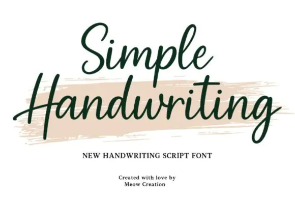 Simple Handwriting Font | Natural Contemporary Script Typeface for Branding, Watermarks, Social Media Captions, Logos, Quotes & Personal Signature Designs