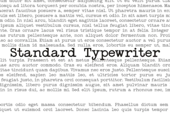 Standard Typewriter Font | Simple Vintage Typewriter-Style Typeface for Retro Designs, Documents, Quotes, Posters, Branding & Creative Typography Projects
