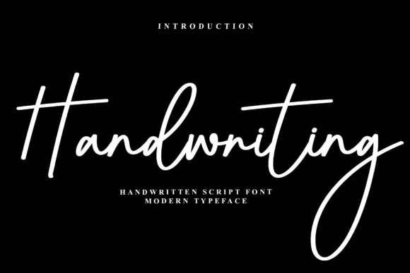 Handwriting Font | Elegant Modern Script Typeface with Ligatures & Swashes for Luxury Branding, Logos, Invitations, Packaging & Personalized Designs