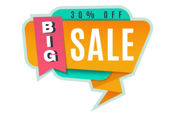 Big Sale Announcement Promo Sticker Design | Price Discount Sale Label Graphic with EPS & JPG Files for Marketing, Advertising, Offers, Promotions, Shops, Flyers, Posters, Social Media & Commercial Br