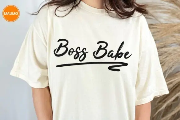 Boss Babe SVG Business Quote Design | Motivational Female Entrepreneur Cut File | Girl Boss T-Shirt, Mug & Cricut Design | SVG, DXF, EPS, PNG Printable Digital Download