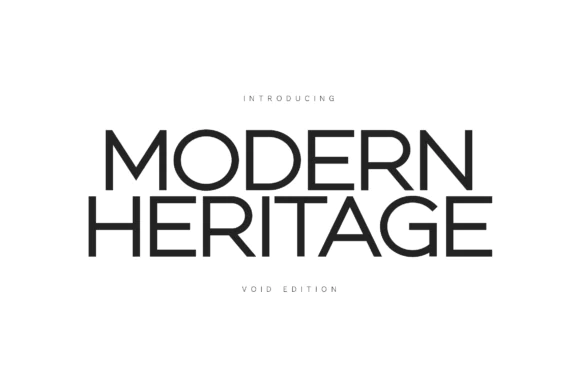 Modern Heritage Void Edition Font – High-Contrast Minimalist Sans Serif Typeface for Luxury Branding, Architecture Studios, Interior Design, Fashion Labels, Tech Interfaces & Premium Editorial Designs