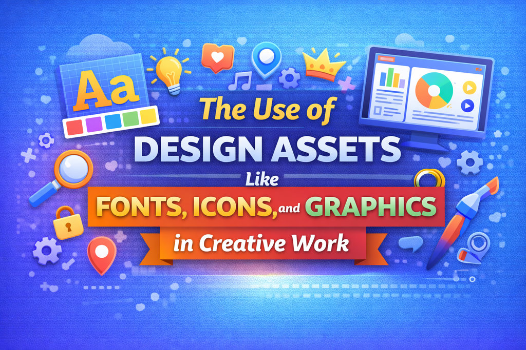 The Use of Design Assets Like Fonts, Icons, and Graphics in Creative Work